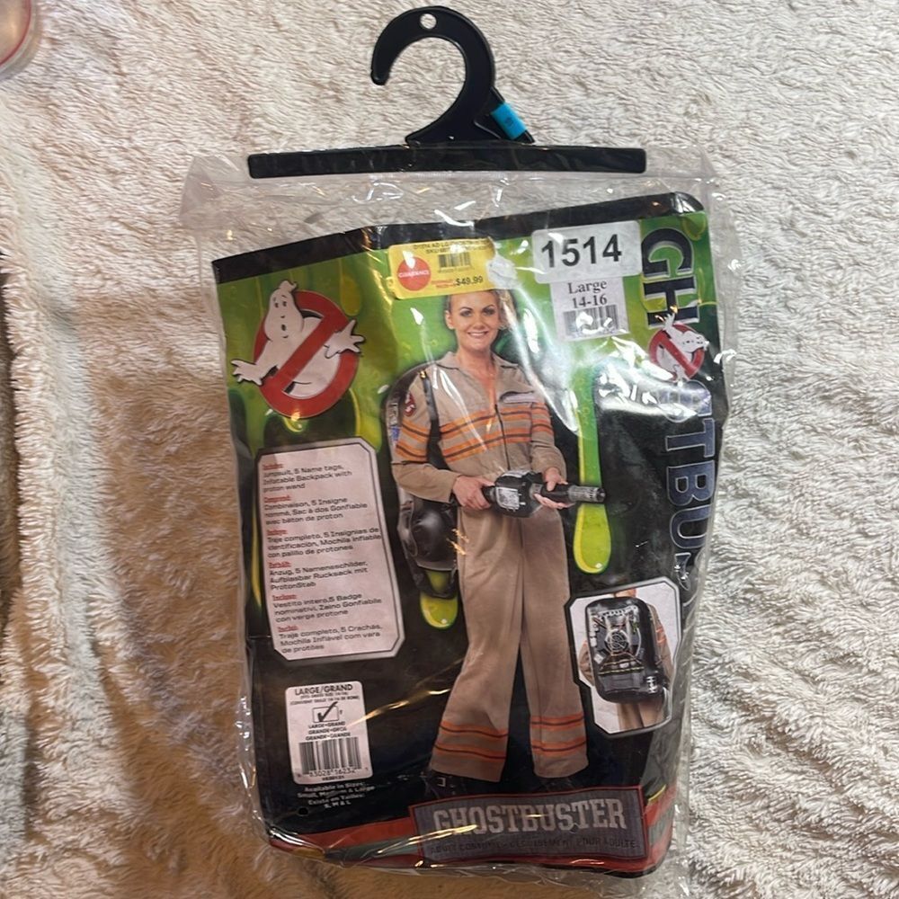 NEW Ghostbusters ladies costume size large 14/16